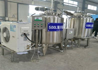 Çin Dikey Yatay Süt Soğutma Tankı 500L Paslanmaz Çelik Malzeme Kolay İşlet şirket