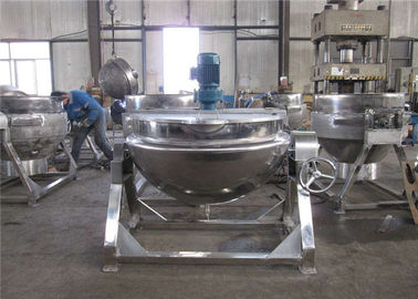 Çin Kaiquan Paslanmaz Çelik Ceketli Kettle Sos Eti Ketçap Için Ceketli Pişirme Su Isıtıcısı Fabrika