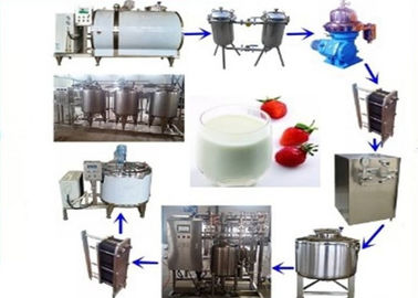 Çin UHT Süt İşleme Ekipmanları, Pastörize Süt İşleme Hattı 500L1000L 2000L Fabrika