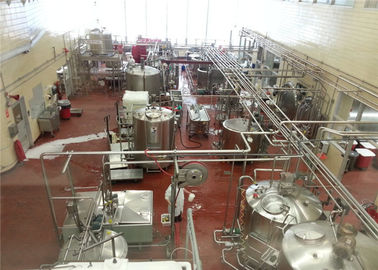 Çin KQ Serisi Yoğurt Üretim Hattı Ekipmanları Düşük Yağ Tam Yağlı UHT 500L 1000L Fabrika