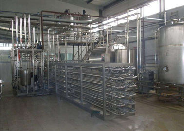 Çin 304 Paslanmaz Çelik Süt Sütü İşleme Ekipmanları / Meyve Suyu İşleme Hattı Fabrika